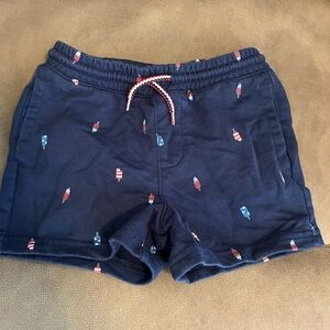 Carter's Dark Blue Shorts with Popsicle Design